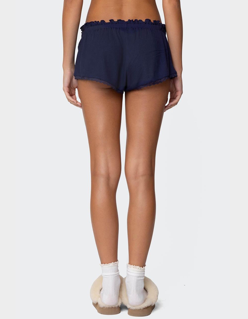 EDIKTED Dream Waffle Shorts image number 4