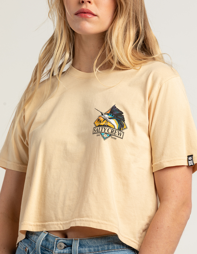 SALTY CREW Womens Crop Boyfriend Tee image number 2