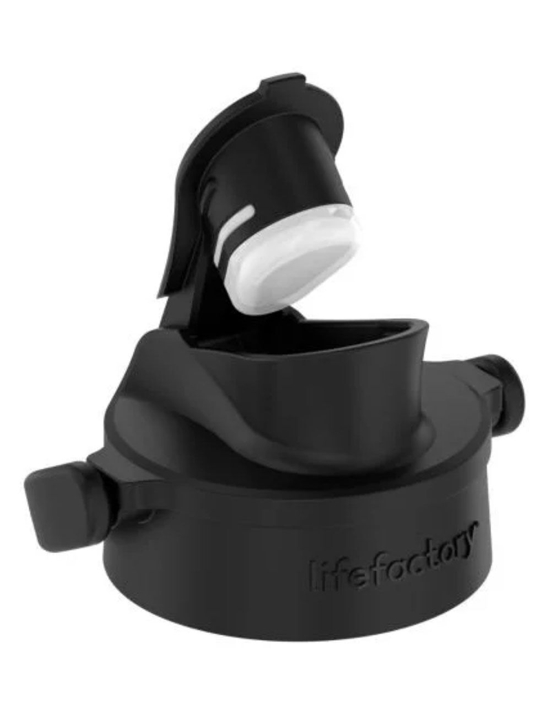 LIFEFACTORY 22oz Active Cap Plum Glass Water Bottle image number 2