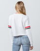 MIGHTY FINE Mickey Mouse Womens Crop Sweatshirt image number 3