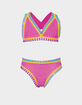 PQ SWIM Rainbow Embroidered Girls Bikini Set image number 1