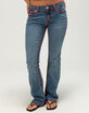 TRUE RELIGION Becca Mid Rise Super T Flap Womens Bootcut Jeans image number 5
