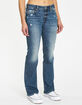 DAZE DENIM Y2K  Womens Low Rise Boot Cut Jeans image number 2