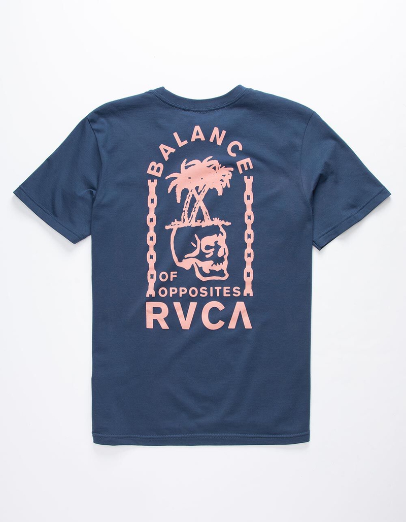 RVCA Bad Palms Navy Boys T-Shirt image number 1