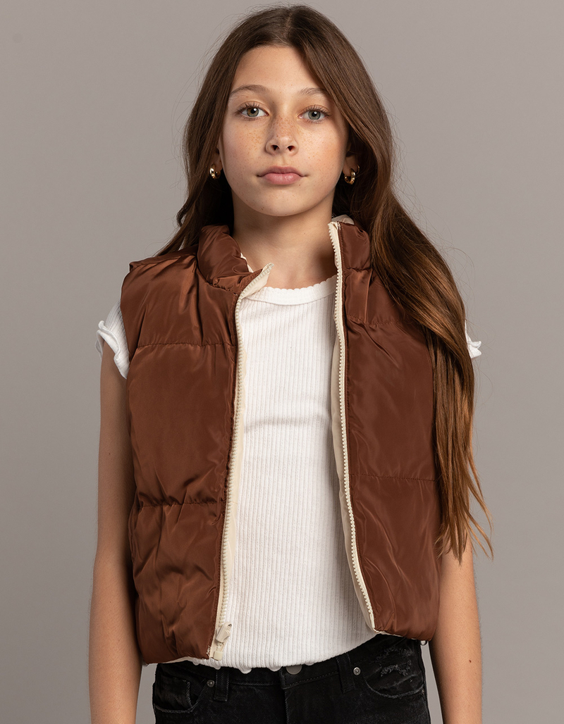RSQ Girls Reversible Puffer Vest image number 4