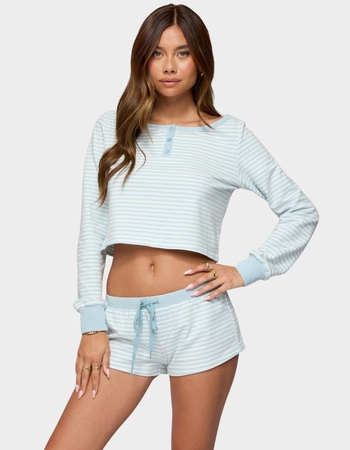 EDIKTED Margret Striped Long Sleeve Top Alternative Image