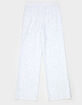FULL TILT Girls Solid Thermal Wide Leg Sweatpants image number 2