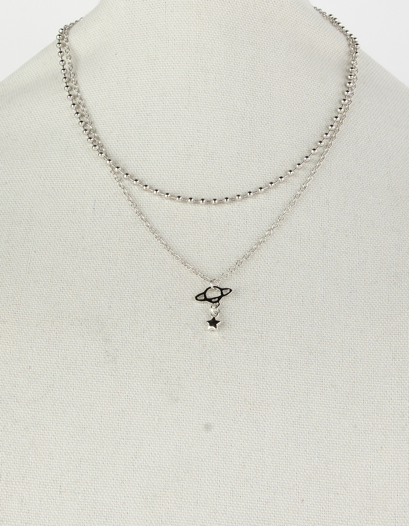 FULL TILT Layered Ball Chain & Star Necklace image number 2