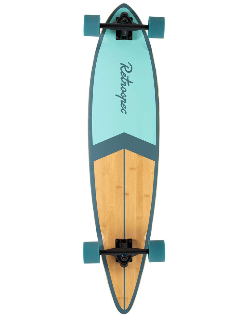 Longboard Retrospec ZED - Tabla De Bambú Y Arce (44 Pulgadas), Lista Para Usar