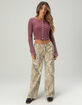 FULL TILT Womens Long Sleeve Thermal Cardigan image number 6