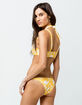 FULL TILT Thin Strap Reversible Yellow Cheeky Bikini Bottoms image number 1