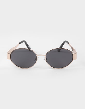 RSQ Oval Metal Sunglasses Alternative Image