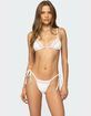 EDIKTED Ira Floral Triangle Bikini Top image number 1