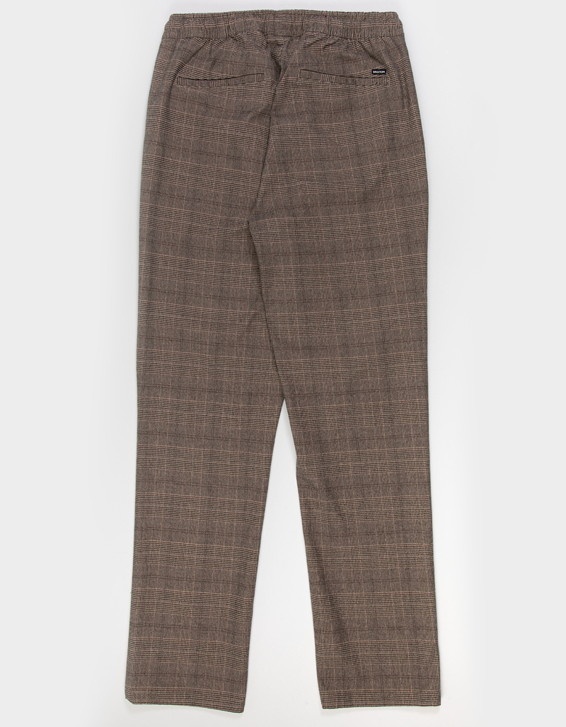 BRIXTON Broadway Houndstooth Relaxed Elastic Waist Mens Pants image number 2