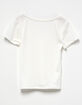 FULL TILT Essentials Girls V Neck Rib Tee image number 2