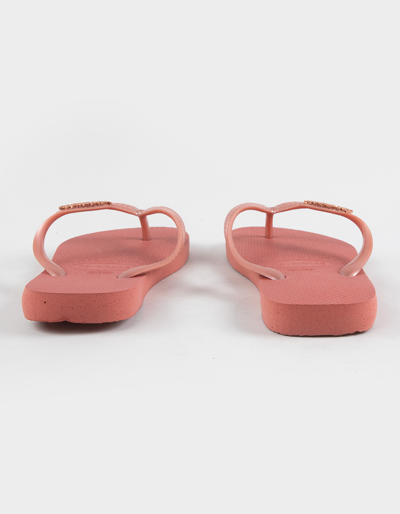 HAVAIANAS Top Logo Metallic Womens Flip Flops image number 4