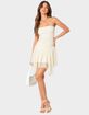 EDIKTED Sandia Asymmetric Lace Mini Dress image number 5