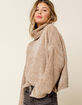 BLANK NYC Mica Womens Cream Turtleneck Sweater image number 2