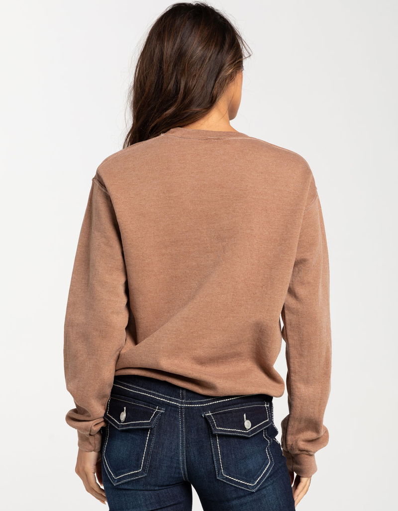 FULL TILT Here For Cowboys Womens Crewneck Sweatshirt image number 2