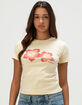 RHYTHM Hibiscus Womens Baby Tee image number 1