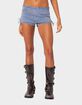 EDIKTED Kenzy Micro Denim Shorts image number 1