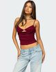 EDIKTED Layered Bra Cowl Neck Top image number 1