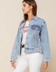 LEVI'S  Ex-Boyfriend Womens Light Wash Denim Trucker Jacket image number 2