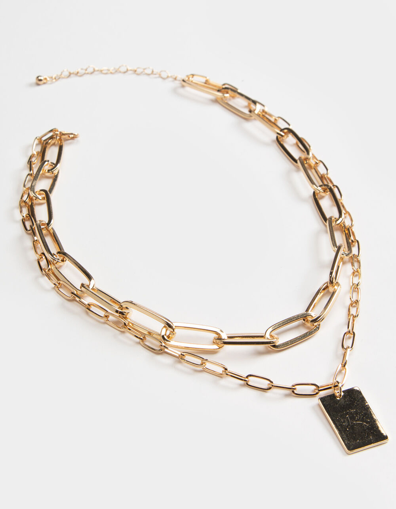FULL TILT Chunky Chain Tag Necklace image number 0