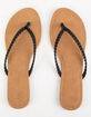 WILD DIVA Braid Black Womens Sandals image number 2