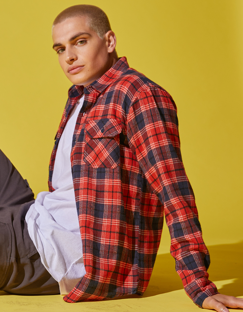 RSQ Mens Plaid Flannel image number 0