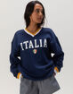 RSQ Womens Italia V-Neck Sweatshirt image number 1