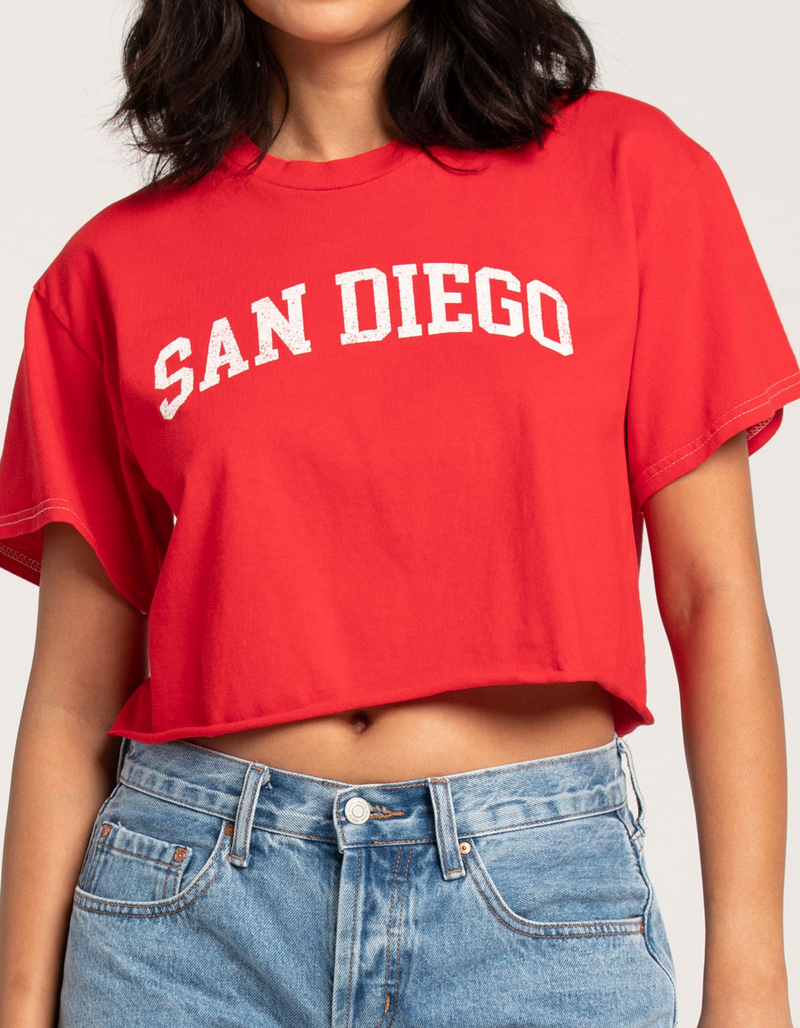 FULL TILT San Diego Womens Crop Tee image number 1