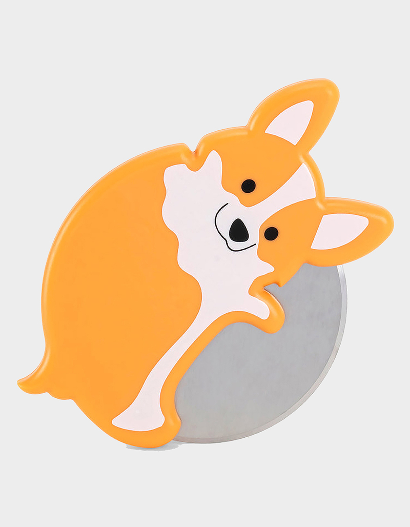 KIKKERLAND Corgi Lovers Pizza Cutter image number 0