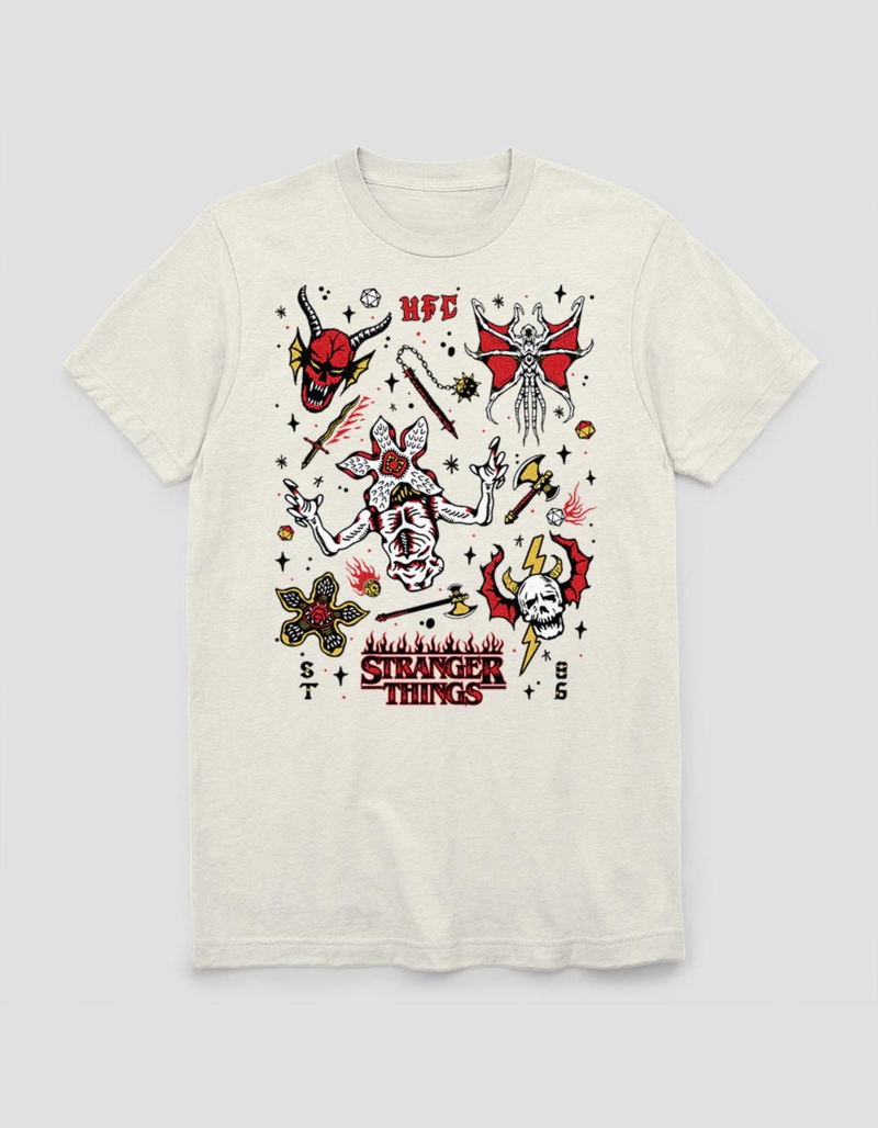 STRANGER THINGS Flash Sheet Unisex Tee image number 0