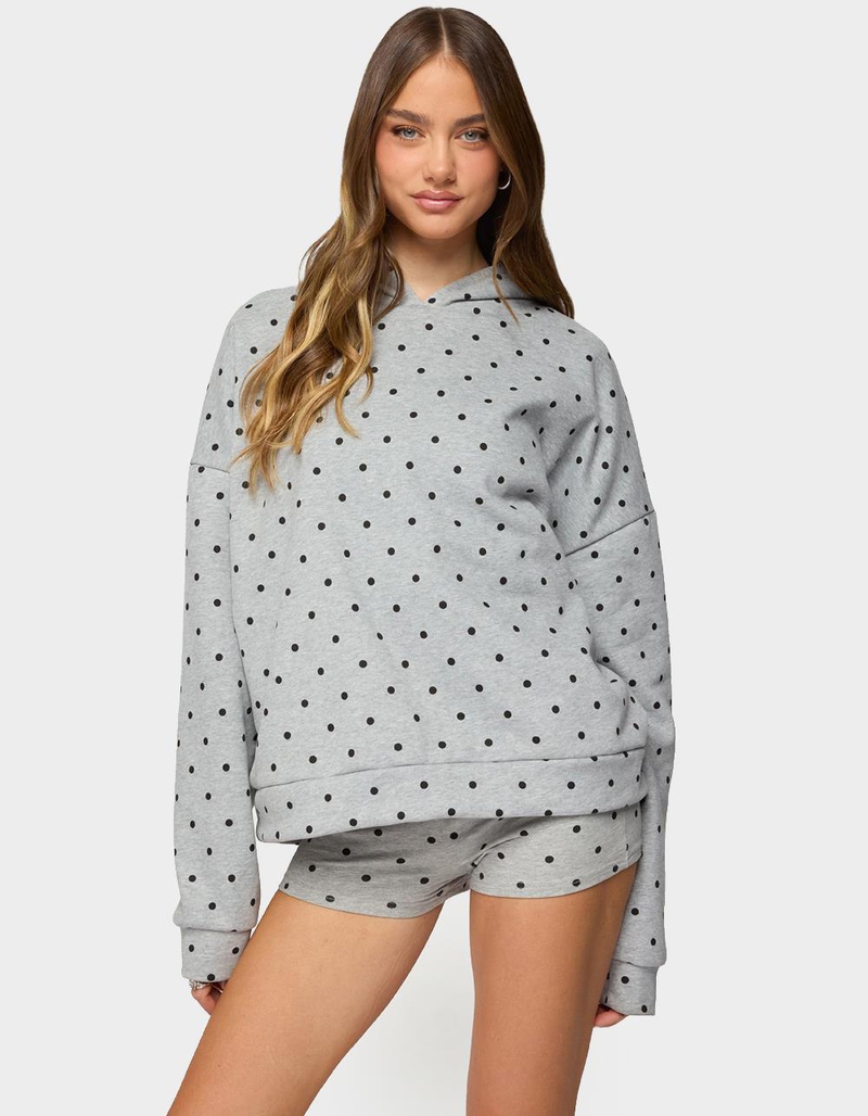 EDIKTED Chelsie Polka Dot Hoodie image number 2