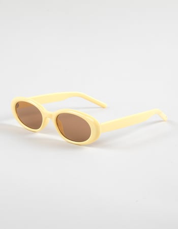 RSQ Plastic Oval Sunglasses Alternative Image