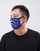Blue Camo Shark Fashion Face Mask image number 2