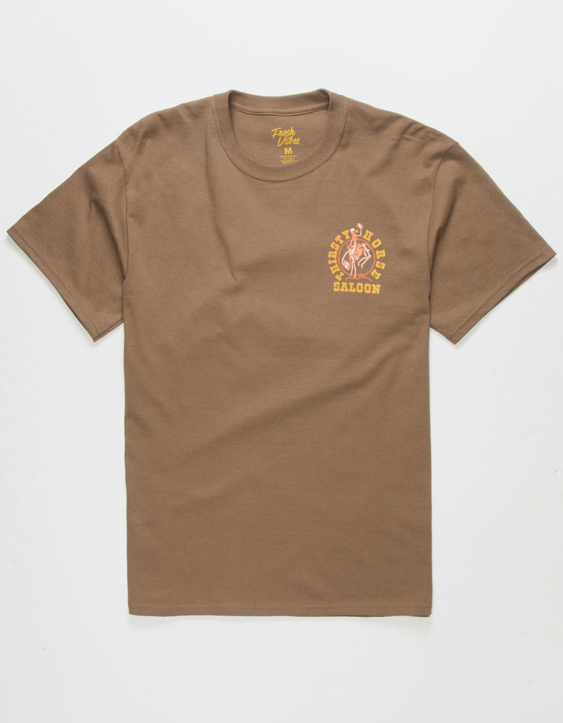 FRESH VIBES Thirsty Horse Mens Tee image number 1