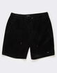BRIXTON Leon Mens Elastic Waist Corduroy Shorts image number 2