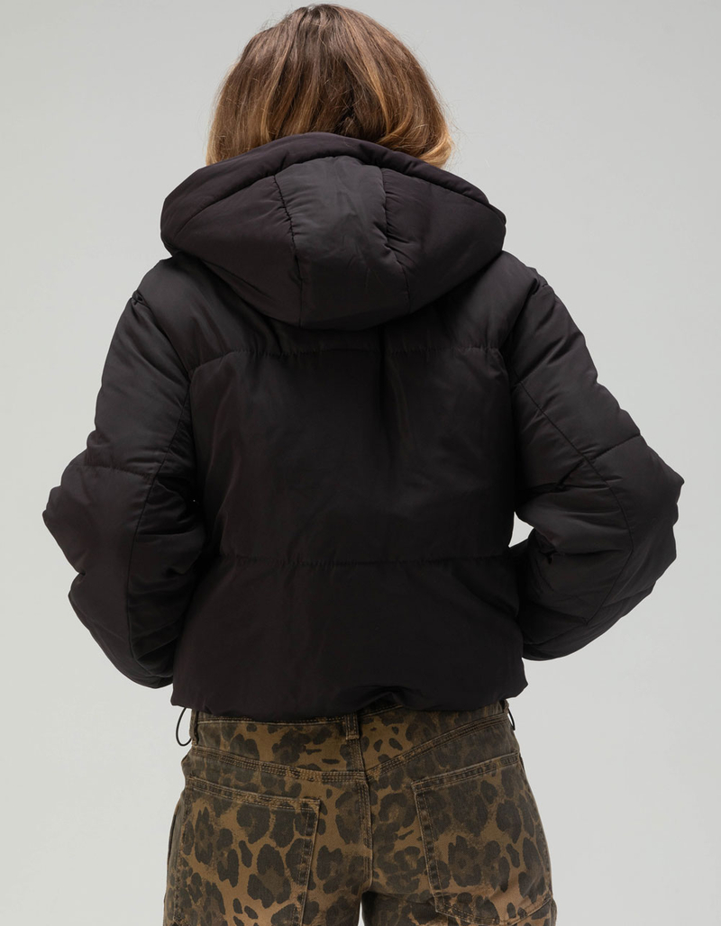 LOVE TREE Womens Hooded Puffer Jacket image number 3