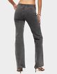 EDIKTED Grommet Mid Rise Straight Leg Jeans image number 3