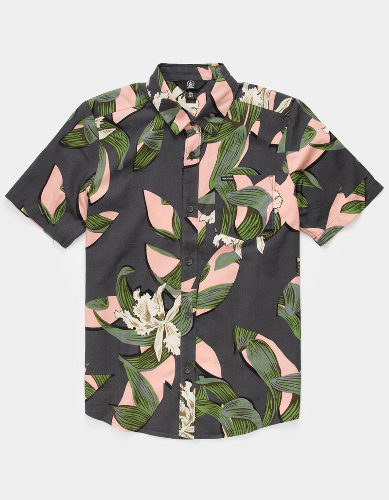 VOLCOM Cut Out Floral Boys Shirt image number 0