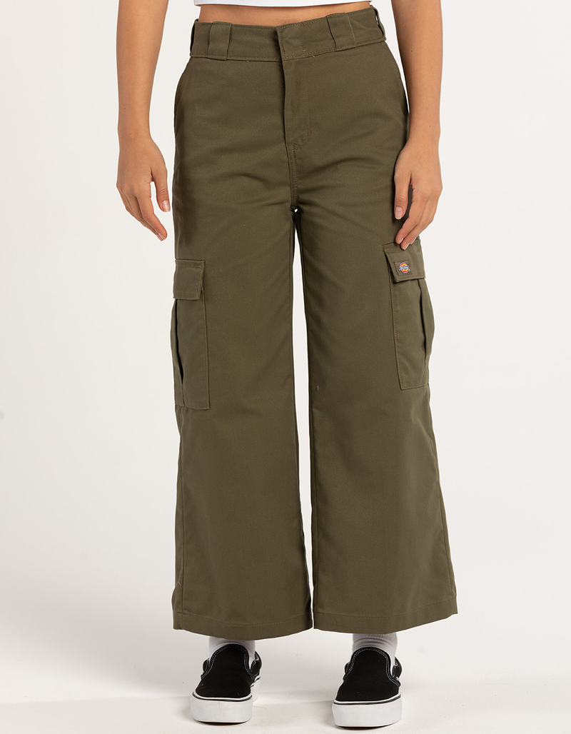 DICKIES Womens Crop Cargo Pants image number 1
