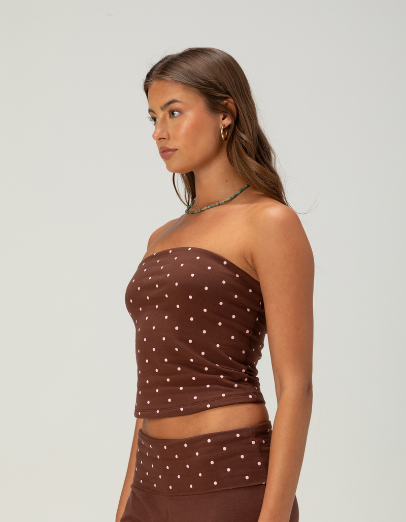 FULL TILT Polka Dot Womens Tube Top image number 2