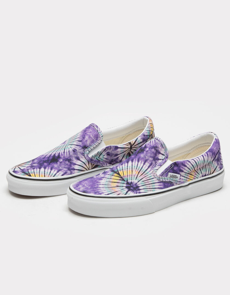 VANS Tie Dye Womens Classic Slip On Shoes image number 0