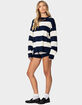 EDIKTED Riley Oversized Striped Sweater image number 4