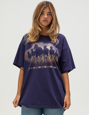 WRANGLER Vintage Horse Graphic Womens Oversized Tee Primary Image
