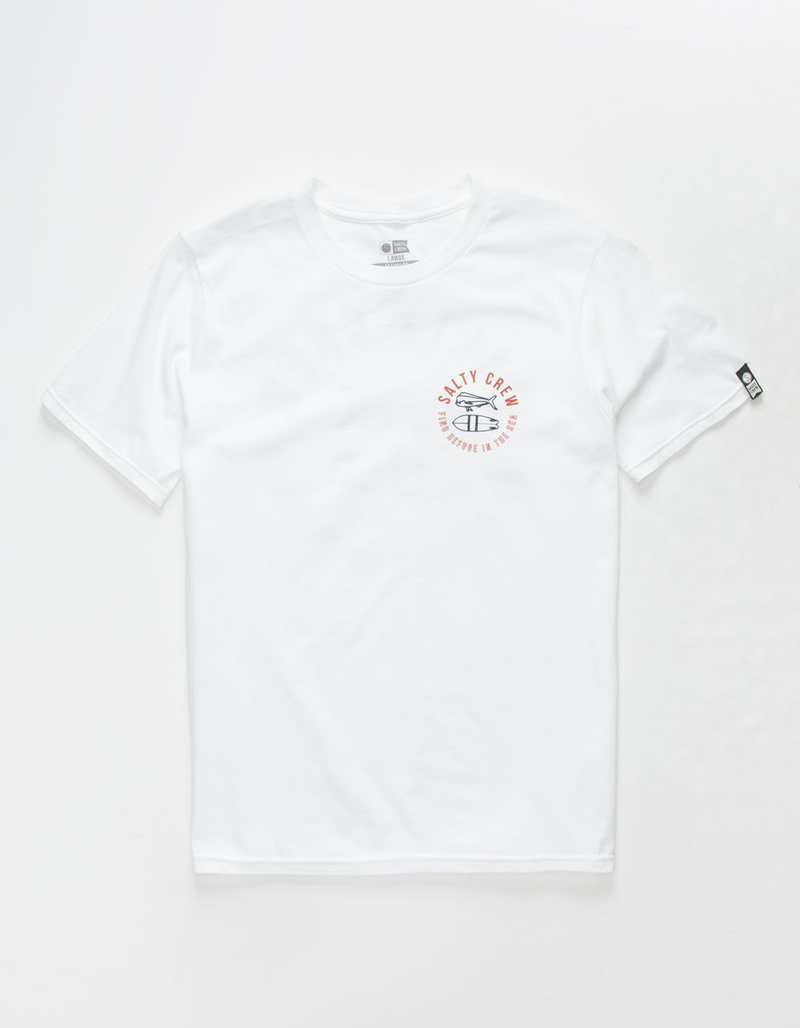 SALTY CREW Pescador White Boys T-Shirt image number 1