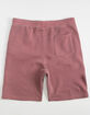 RSQ Fleece Mens Maroon Sweat Shorts image number 3