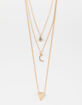 FULL TILT Moon & Triangle Layered Necklace image number 1
